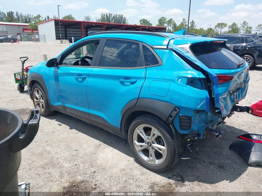 2022 Hyundai Kona VIN KM8K32AB3NU871174 IAAI salvage auction — REAR END, Wait Title, sold $3,625 on 2026-07-06 (photo 3)