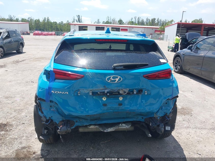 2022 Hyundai Kona VIN KM8K32AB3NU871174 IAAI salvage auction — REAR END, Wait Title, sold $3,625 on 2026-07-06 (photo 6)