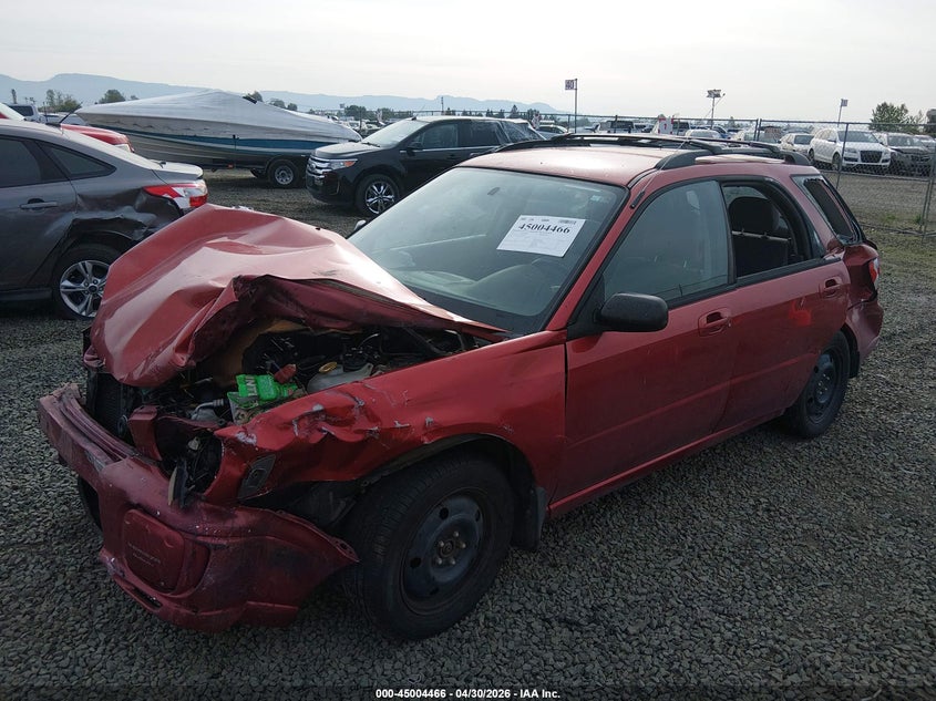 2002 Subaru Impreza VIN JF1GG65502G817213 IAAI salvage auction — FRONT END, Salvage (Oregon), sold $175 on 2026-07-06 (photo 2)