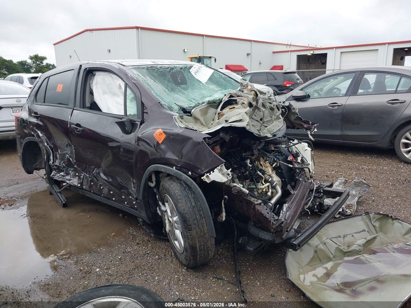 2021 Chevrolet Trax VIN KL7CJKSB1MB313800 IAAI salvage auction — ROLLOVER, Salvage (Texas), sold $25 on 2026-07-28 (photo 1)