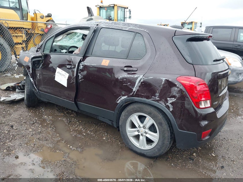 2021 Chevrolet Trax VIN KL7CJKSB1MB313800 IAAI salvage auction — ROLLOVER, Salvage (Texas), sold $25 on 2026-07-28 (photo 3)
