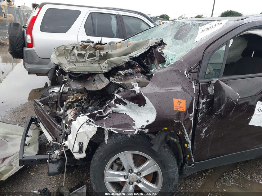 2021 Chevrolet Trax VIN KL7CJKSB1MB313800 IAAI salvage auction — ROLLOVER, Salvage (Texas), sold $25 on 2026-07-28 (photo 6)