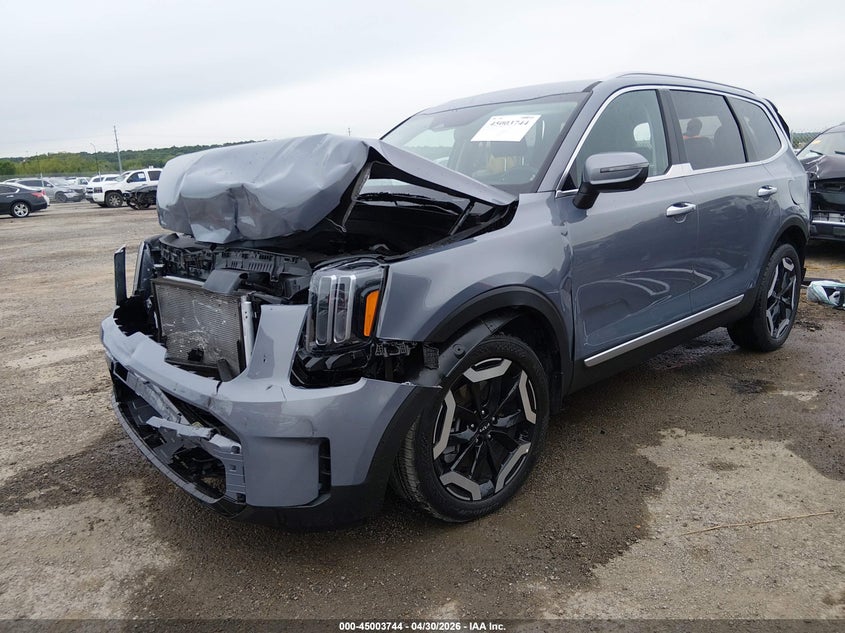 2025 Kia Telluride VIN 5XYP64GC6SG705841 IAAI salvage auction — FRONT END, Salvage (Oklahoma), sold $6,450 on 2026-07-14 (photo 2)