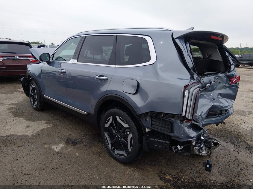 2025 Kia Telluride VIN 5XYP64GC6SG705841 IAAI salvage auction — FRONT END, Salvage (Oklahoma), sold $6,450 on 2026-07-14 (photo 3)