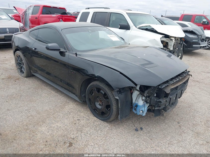 2021 Ford Mustang VIN 1FA6P8CFXM5152676 IAAI salvage auction — FRONT END, Original (Texas), sold $17,000 on 2026-07-10 (photo 1)