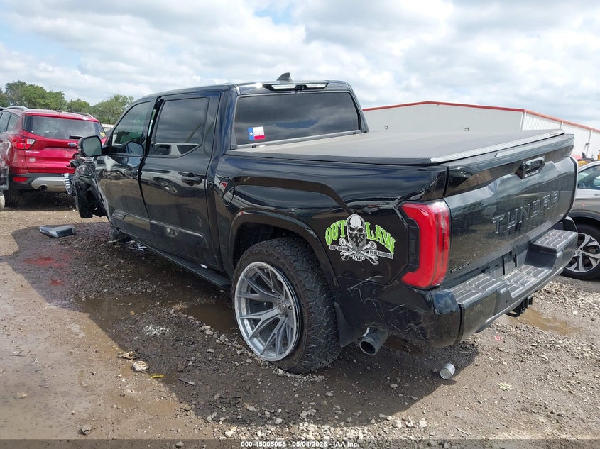 2025 Toyota Tundra VIN 5TFNA5DB3SX281054 IAAI salvage auction — LEFT FRONT, Original (Texas), sold $23,225 on 2026-07-27 (photo 3)