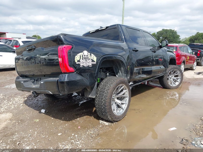 2025 Toyota Tundra VIN 5TFNA5DB3SX281054 IAAI salvage auction — LEFT FRONT, Original (Texas), sold $23,225 on 2026-07-27 (photo 4)