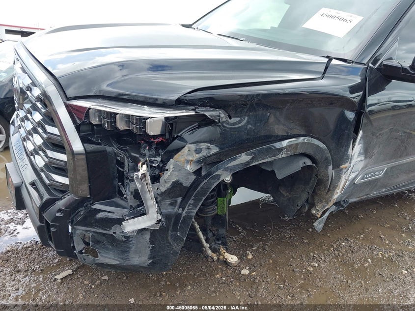 2025 Toyota Tundra VIN 5TFNA5DB3SX281054 IAAI salvage auction — LEFT FRONT, Original (Texas), sold $23,225 on 2026-07-27 (photo 6)