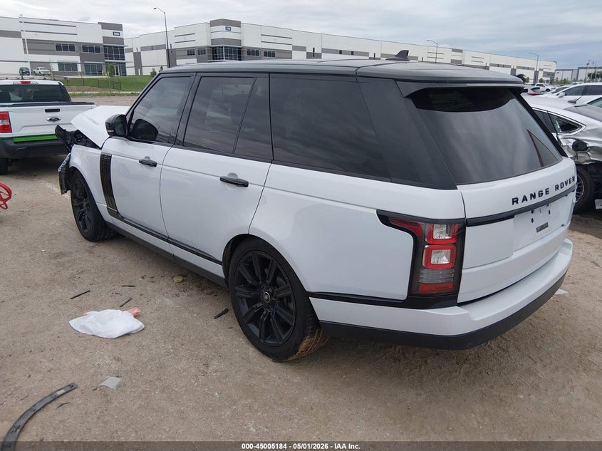 2016 Land rover RANGE ROVER VIN SALGS2KF5GA266553 IAAI salvage auction — FRONT END, Salvage (Texas), sold $5,250 on 2026-07-07 (photo 3)