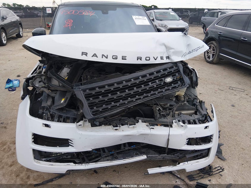 2016 Land rover RANGE ROVER VIN SALGS2KF5GA266553 IAAI salvage auction — FRONT END, Salvage (Texas), sold $5,250 on 2026-07-07 (photo 6)