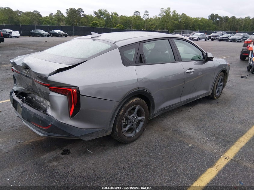 2025 Kia K4 VIN 3KPFT4DE1SE186317 IAAI salvage auction — REAR END, Salvage Title, sold $7,000 on 2026-07-09 (photo 4)
