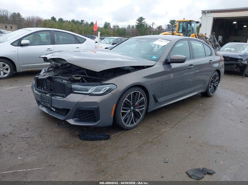 2023 BMW 5er VIN WBA13BK05PCM25563 IAAI salvage auction — FRONT END, Salvage (New Hampshire), sold $14,500 on 2026-08-05 (photo 2)