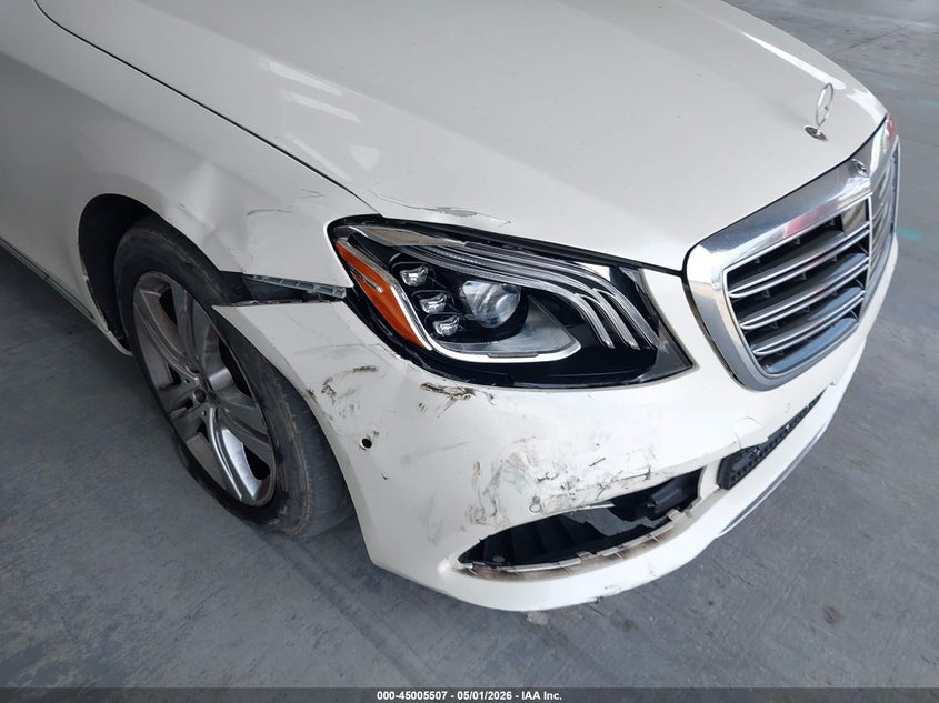 2019 Mercedes-benz S-klasse VIN WDDUG6GB9KA448859 IAAI salvage auction — RIGHT FRONT, Rebuildable (Florida), sold $20,200 on 2026-07-15 (photo 6)