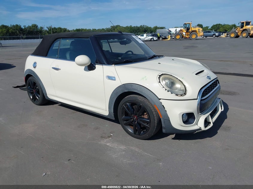 2016 Mini Convertible VIN WMWWG9C51G3A92228 IAAI salvage auction — FRONT & REAR, Rebuildable (Florida), sold $2,800 on 2026-07-10 (photo 1)