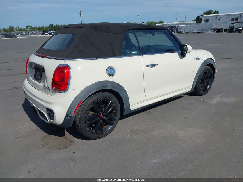 2016 Mini Convertible VIN WMWWG9C51G3A92228 IAAI salvage auction — FRONT & REAR, Rebuildable (Florida), sold $2,800 on 2026-07-10 (photo 4)
