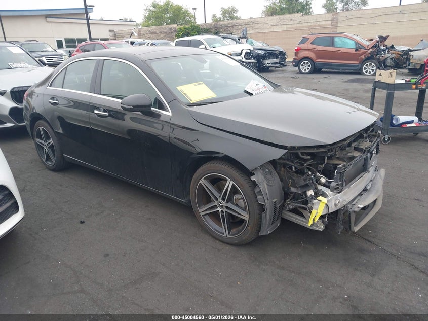 2022 Mercedes-benz A-klasse VIN W1K3G4EB0NJ356286 IAAI salvage auction — FRONT END, Salvage Certificate (California), sold $9,000 on 2026-08-23 (photo 1)
