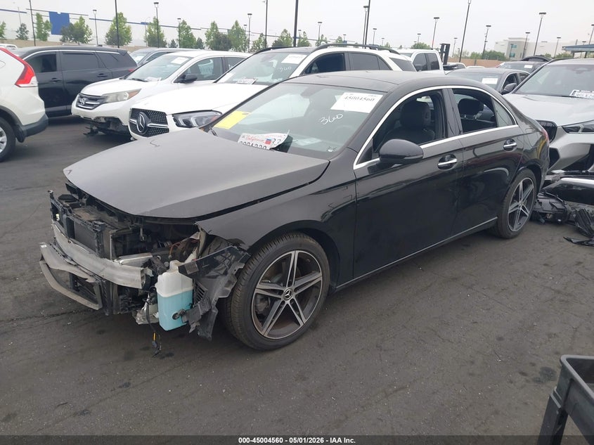 2022 Mercedes-benz A-klasse VIN W1K3G4EB0NJ356286 IAAI salvage auction — FRONT END, Salvage Certificate (California), sold $9,000 on 2026-08-23 (photo 2)