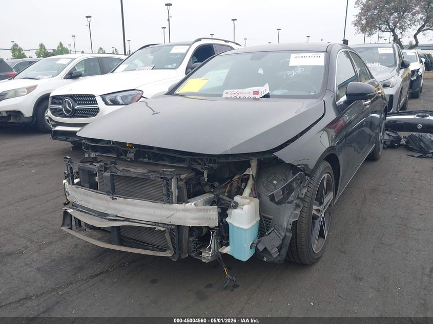 2022 Mercedes-benz A-klasse VIN W1K3G4EB0NJ356286 IAAI salvage auction — FRONT END, Salvage Certificate (California), sold $9,000 on 2026-08-23 (photo 6)