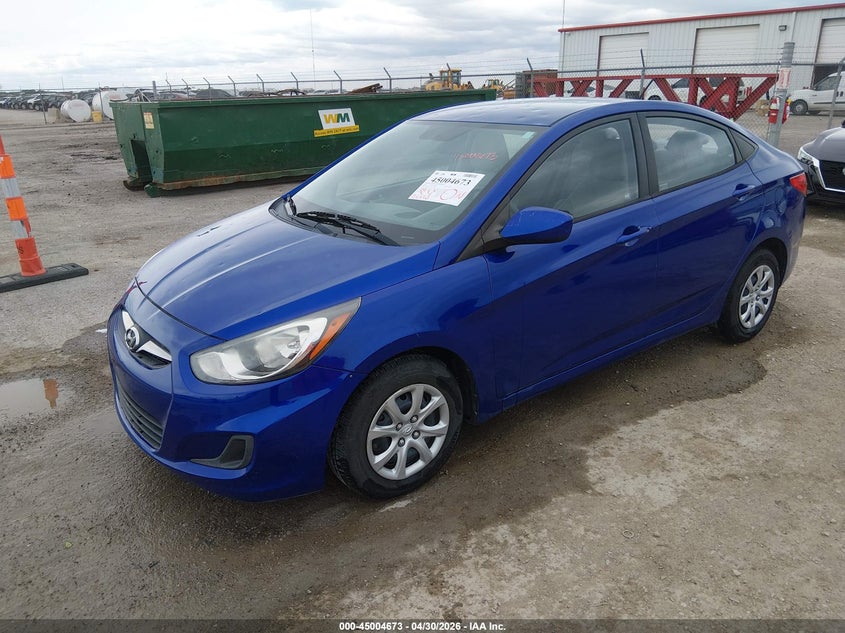 2014 Hyundai Accent VIN KMHCT4AE2EU665953 IAAI salvage auction — HAIL, Salvage (Kansas), sold $1,700 on 2026-07-17 (photo 2)