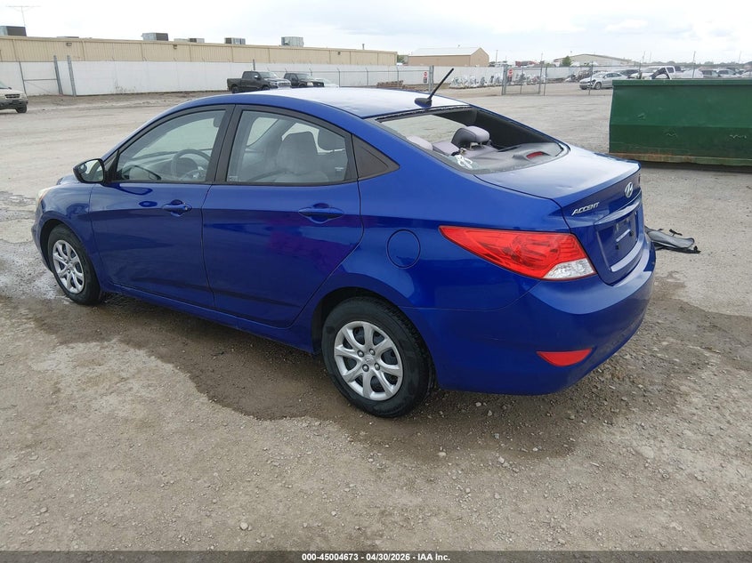 2014 Hyundai Accent VIN KMHCT4AE2EU665953 IAAI salvage auction — HAIL, Salvage (Kansas), sold $1,700 on 2026-07-17 (photo 3)