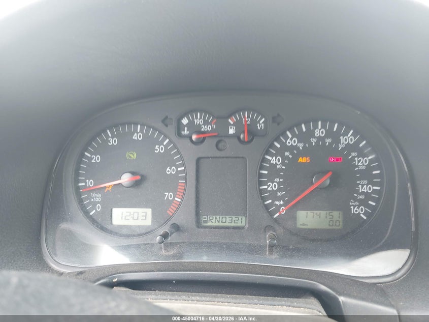 2003 Volkswagen Jetta VIN 3VWSK69M43M008600 IAAI salvage auction — FRONT END, Salvage (Texas), sold $350 on 2026-07-25 (photo 7)
