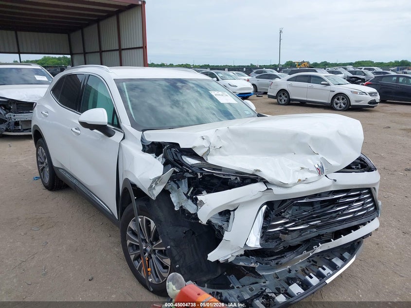 2024 Buick Envision VIN LRBFZME49RD043811 IAAI salvage auction — FRONT END, Salvage (Texas), sold $2,650 on 2026-07-30 (photo 1)
