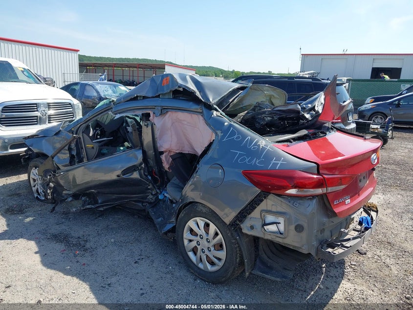 2017 Hyundai Elantra VIN KMHD74LF0HU135015 IAAI salvage auction — ALL OVER, Junk (Oklahoma), sold $425 on 2026-07-14 (photo 3)