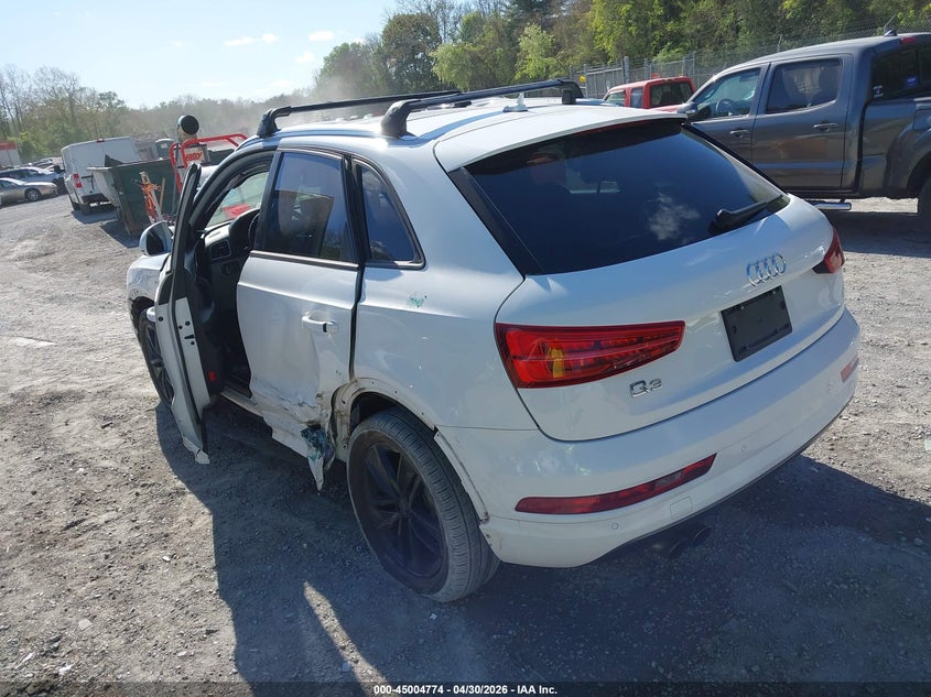 2018 Audi Q3 VIN WA1BCCFS6JR015460 IAAI salvage auction — FRONT & REAR, Clear (Virginia), sold $2,525 on 2026-07-14 (photo 3)