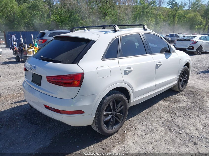 2018 Audi Q3 VIN WA1BCCFS6JR015460 IAAI salvage auction — FRONT & REAR, Clear (Virginia), sold $2,525 on 2026-07-14 (photo 4)