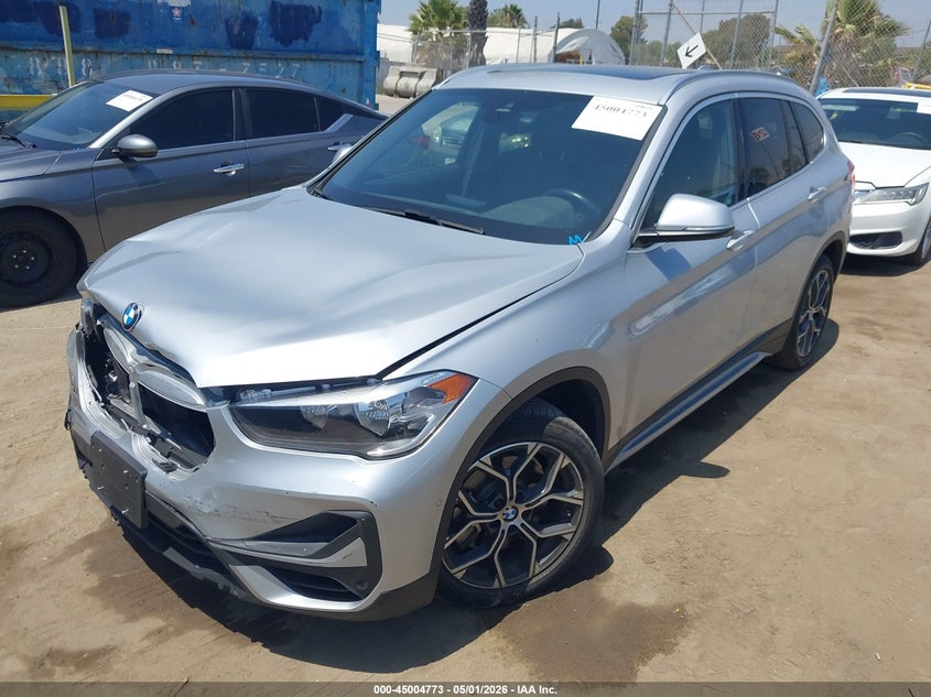 2021 BMW X1 VIN WBXJG7C02M5U38664 IAAI salvage auction — FRONT END, Salvage (California), sold $6,350 on 2026-07-13 (photo 2)
