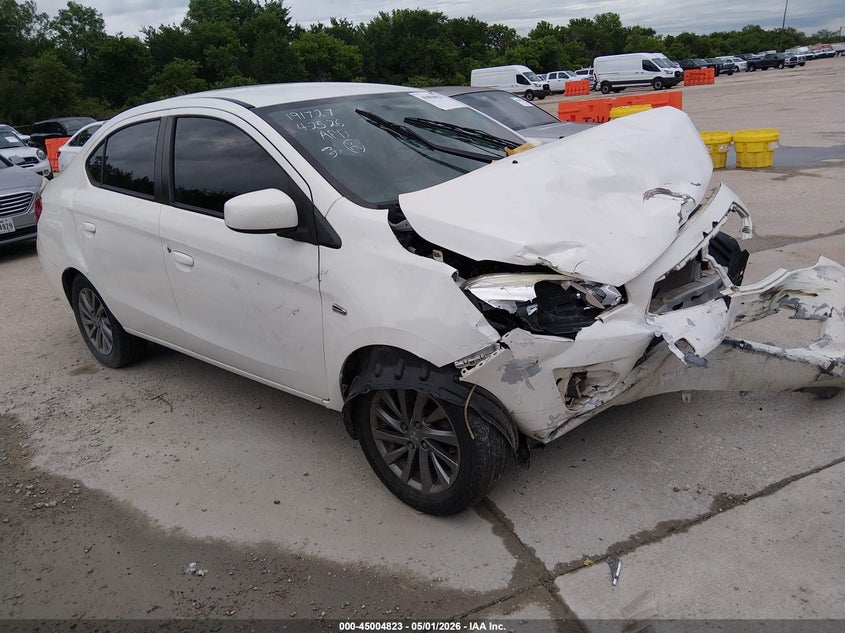 2017 Mitsubishi Mirage VIN ML32F4FJ3HHF16998 IAAI salvage auction — NORMAL WEAR, Salvage (Texas), sold $300 on 2026-07-29 (photo 1)