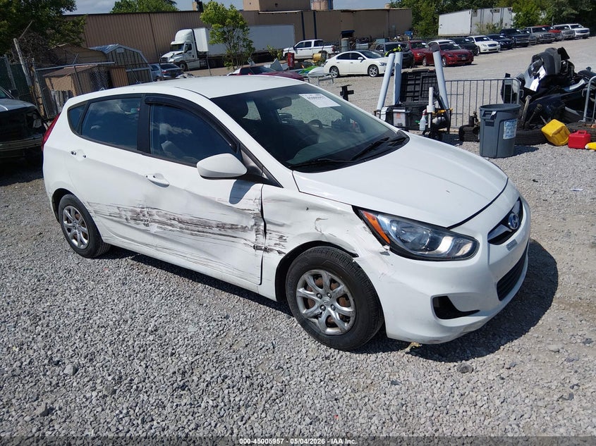 2012 Hyundai Accent VIN KMHCT5AEXCU027131 IAAI salvage auction — RIGHT SIDE, Wait Title, sold $850 on 2026-07-24 (photo 1)
