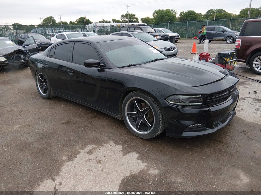 2016 Dodge Charger VIN 2C3CDXHG3GH158841 IAAI salvage auction — LEFT FRONT, Salvage (Kansas), sold $1,850 on 2026-07-24 (photo 1)