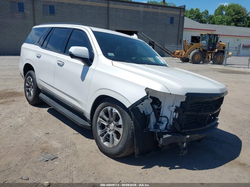 2021 Cadillac Escalade VIN 1GYS4DKL6MR213865 IAAI salvage auction — FRONT END, Wait Title, sold $18,600 on 2026-08-19 (photo 1)