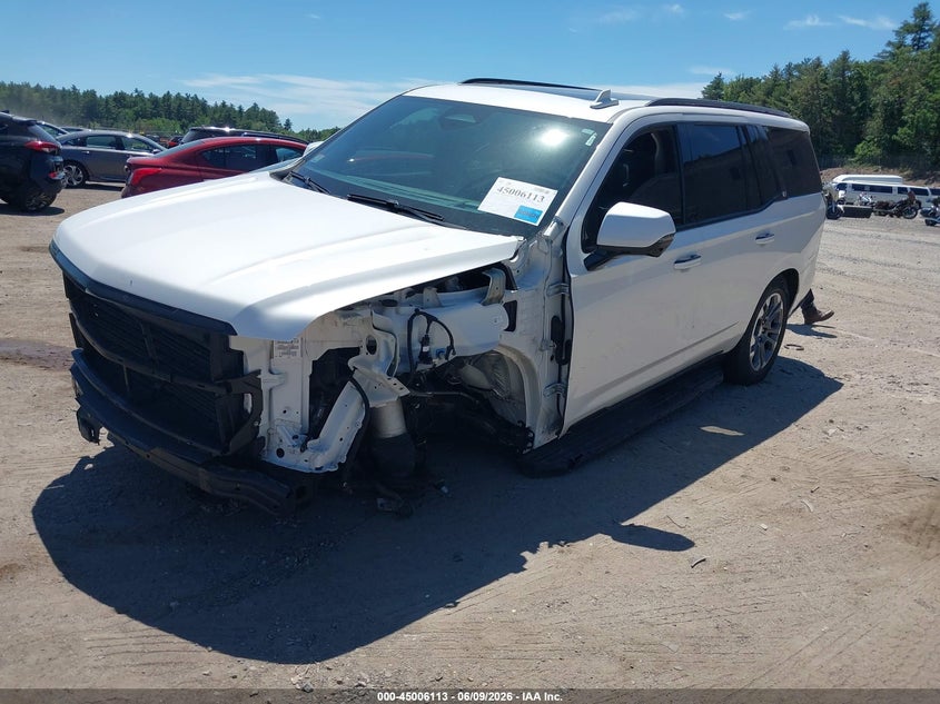 2021 Cadillac Escalade VIN 1GYS4DKL6MR213865 IAAI salvage auction — FRONT END, Wait Title, sold $18,600 on 2026-08-19 (photo 2)