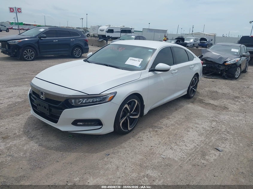 2020 Honda Accord VIN 1HGCV1F35LA067649 IAAI salvage auction — HAIL, Original (Texas), sold $9,050 on 2026-07-09 (photo 2)