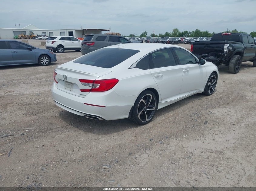 2020 Honda Accord VIN 1HGCV1F35LA067649 IAAI salvage auction — HAIL, Original (Texas), sold $9,050 on 2026-07-09 (photo 4)
