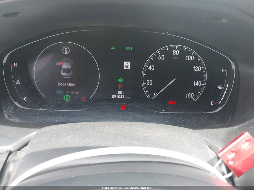 2020 Honda Accord VIN 1HGCV1F35LA067649 IAAI salvage auction — HAIL, Original (Texas), sold $9,050 on 2026-07-09 (photo 7)