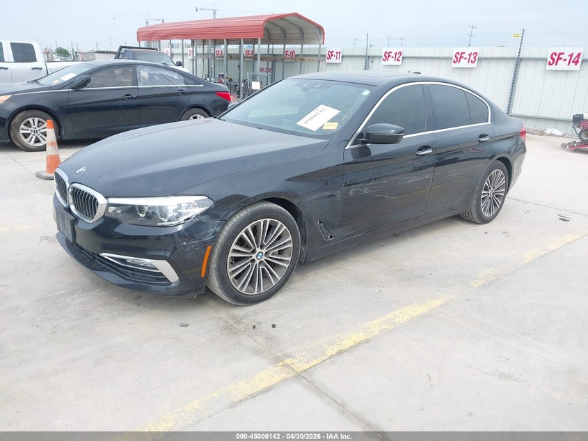 2018 BMW 5er VIN WBAJA5C58JG898150 IAAI salvage auction — SIDE, Original (Texas), sold $10,100 on 2026-07-13 (photo 2)