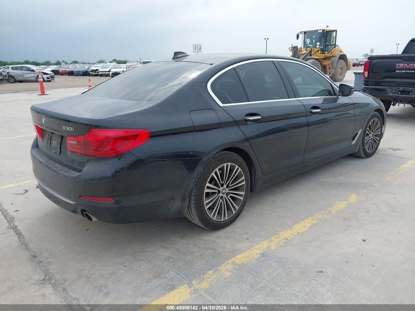2018 BMW 5er VIN WBAJA5C58JG898150 IAAI salvage auction — SIDE, Original (Texas), sold $10,100 on 2026-07-13 (photo 4)