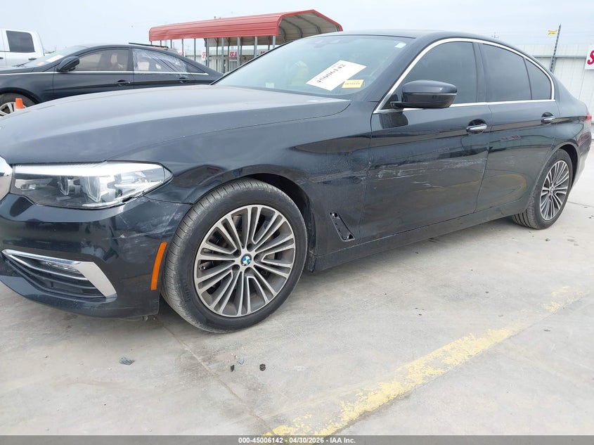 2018 BMW 5er VIN WBAJA5C58JG898150 IAAI salvage auction — SIDE, Original (Texas), sold $10,100 on 2026-07-13 (photo 6)