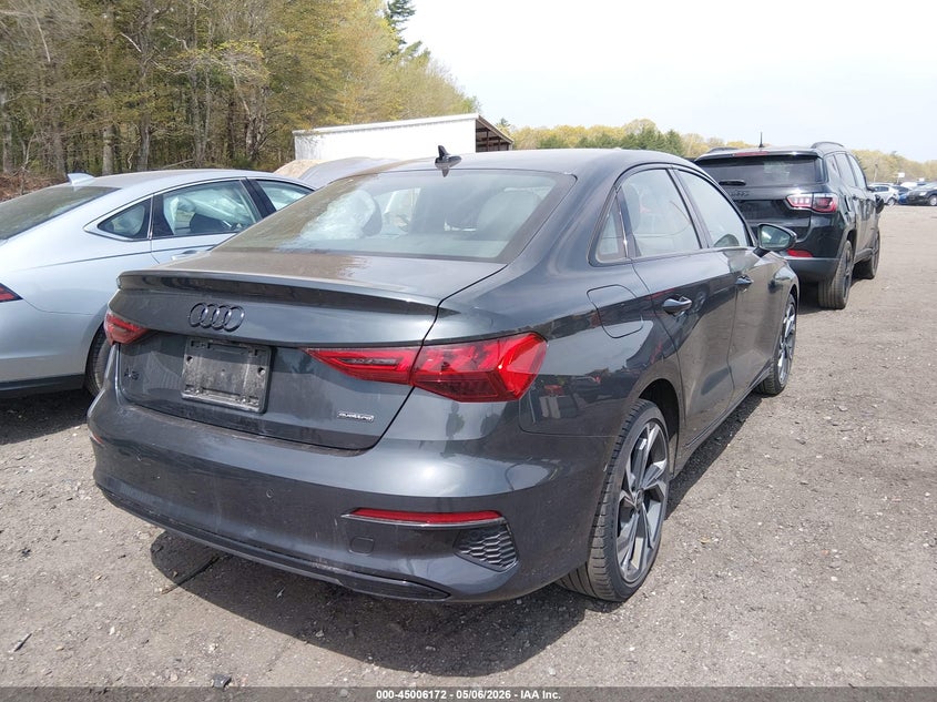 2022 Audi A3 VIN WAUHUDGY5NA019412 IAAI salvage auction — LEFT SIDE, Salvage (Massachusetts), sold $7,550 on 2026-07-21 (photo 4)