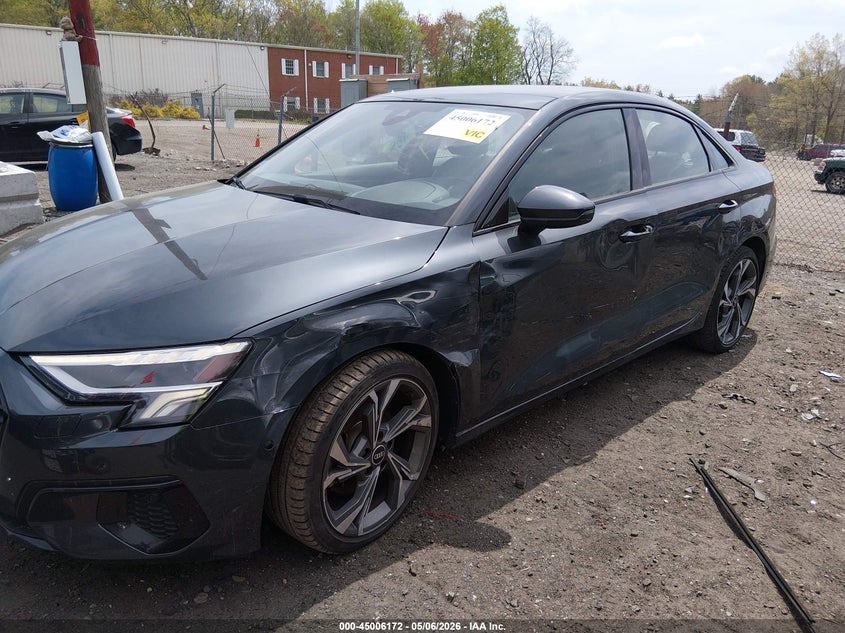 2022 Audi A3 VIN WAUHUDGY5NA019412 IAAI salvage auction — LEFT SIDE, Salvage (Massachusetts), sold $7,550 on 2026-07-21 (photo 6)