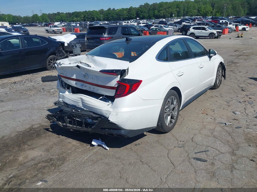 2022 Hyundai Sonata VIN KMHL14JA6NA230664 IAAI salvage auction — LEFT REAR, Salvage (Georgia), sold $5,100 on 2026-07-15 (photo 4)