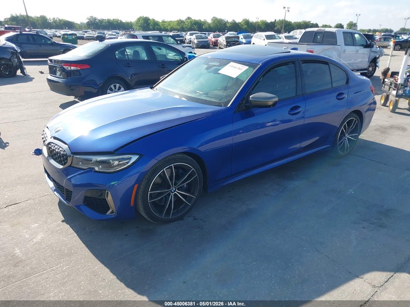 2020 BMW 3er VIN WBA5U7C08LAF54013 IAAI salvage auction — RIGHT SIDE, Rebuildable (Florida), sold $17,600 on 2026-07-15 (photo 2)