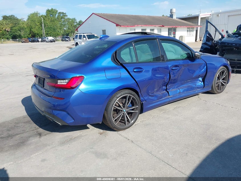 2020 BMW 3er VIN WBA5U7C08LAF54013 IAAI salvage auction — RIGHT SIDE, Rebuildable (Florida), sold $17,600 on 2026-07-15 (photo 4)