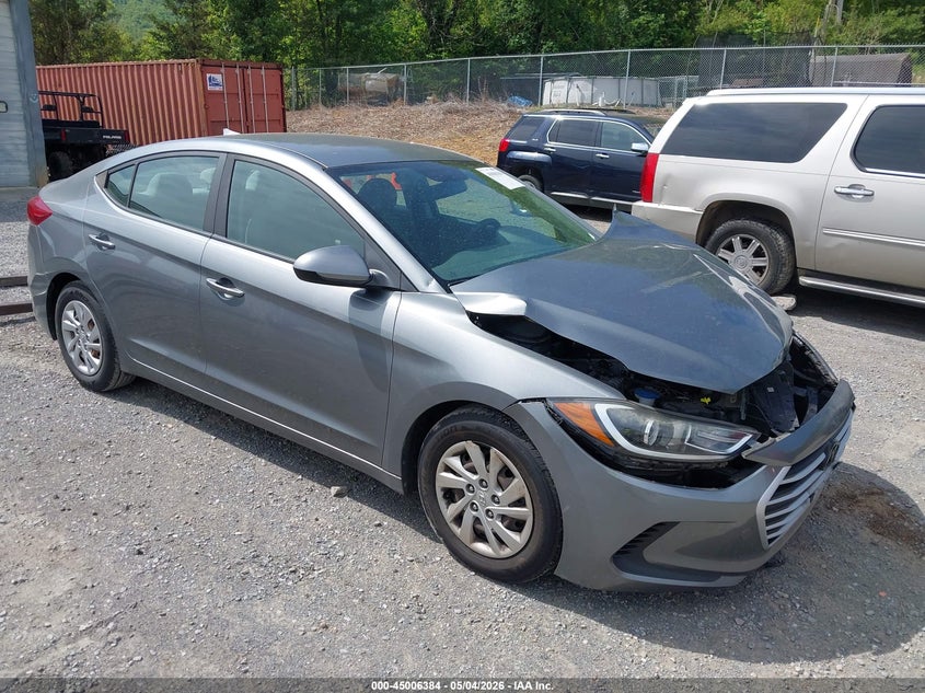 2017 Hyundai Elantra VIN KMHD74LF5HU114256 IAAI salvage auction — FRONT END, Salvage (Virginia), sold $1,250 on 2026-07-21 (photo 1)