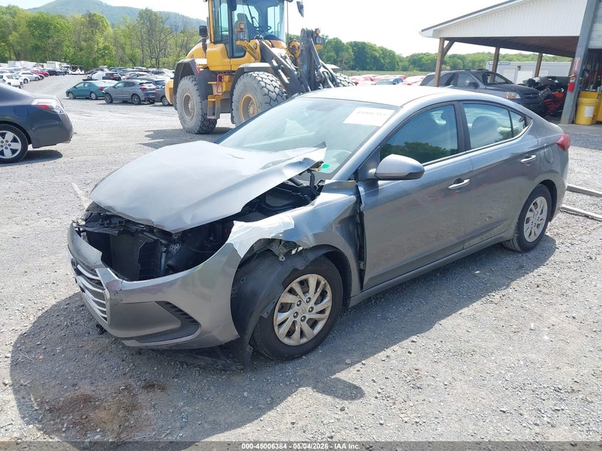 2017 Hyundai Elantra VIN KMHD74LF5HU114256 IAAI salvage auction — FRONT END, Salvage (Virginia), sold $1,250 on 2026-07-21 (photo 2)