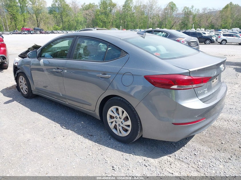 2017 Hyundai Elantra VIN KMHD74LF5HU114256 IAAI salvage auction — FRONT END, Salvage (Virginia), sold $1,250 on 2026-07-21 (photo 3)