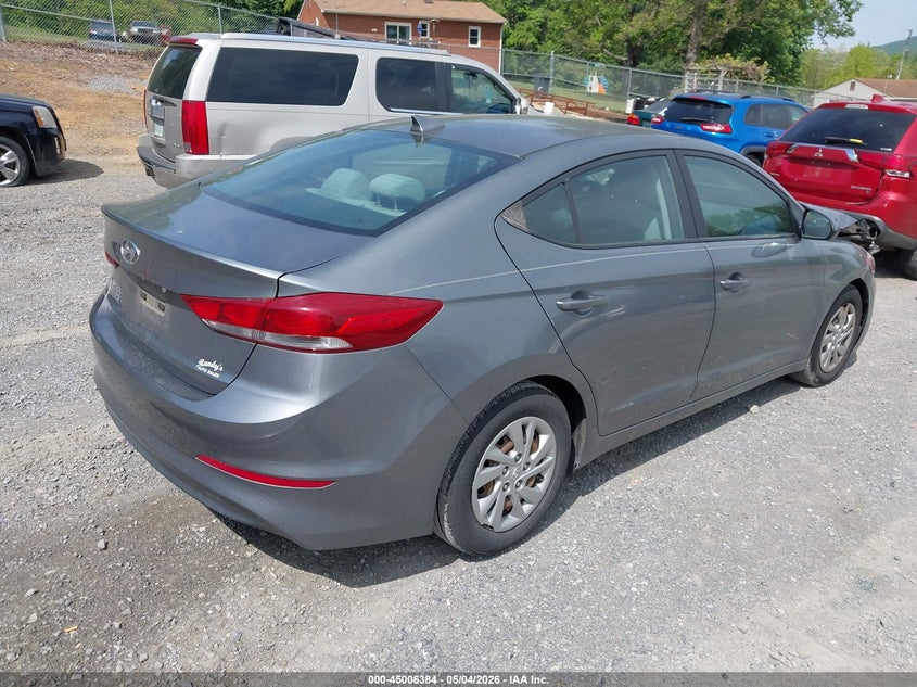 2017 Hyundai Elantra VIN KMHD74LF5HU114256 IAAI salvage auction — FRONT END, Salvage (Virginia), sold $1,250 on 2026-07-21 (photo 4)